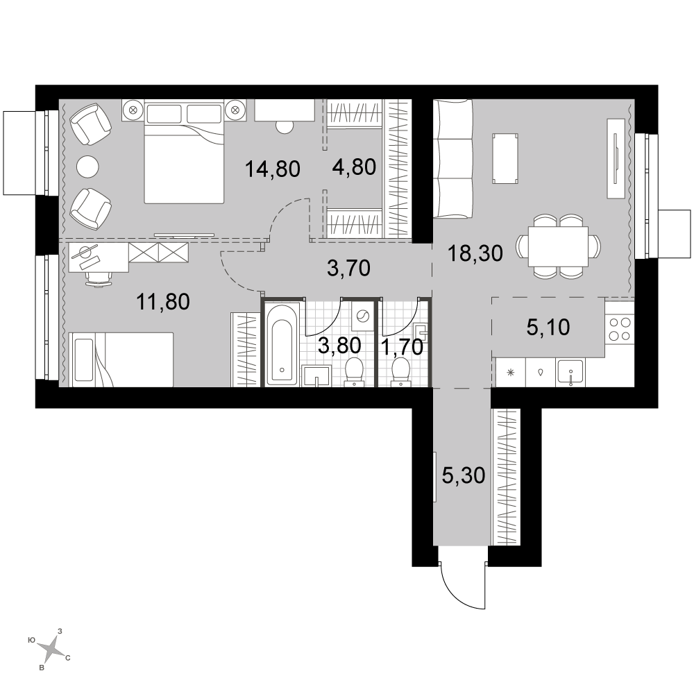 План таунхауса