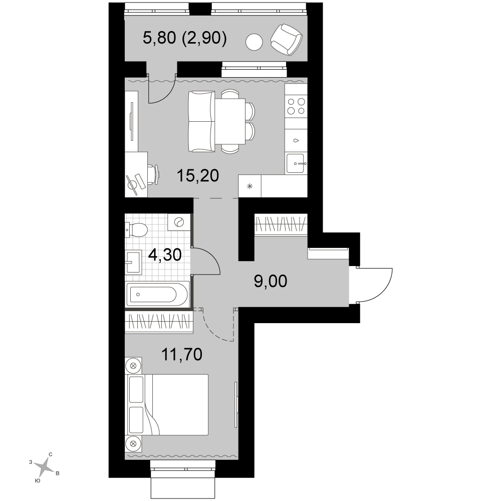 План таунхауса