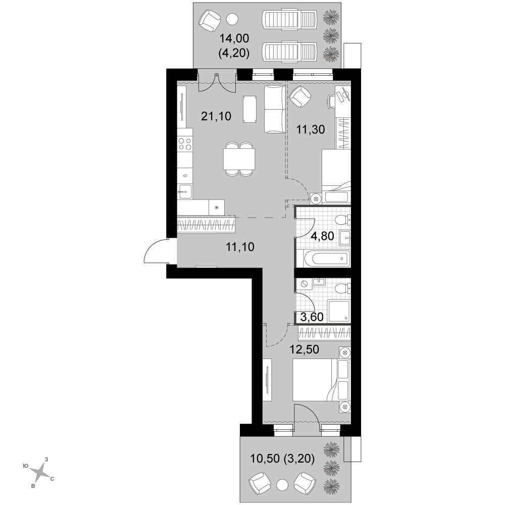 План таунхауса