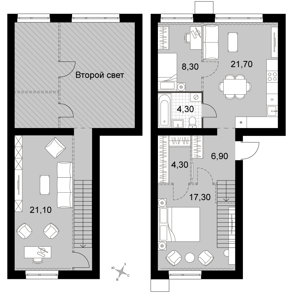 План таунхауса