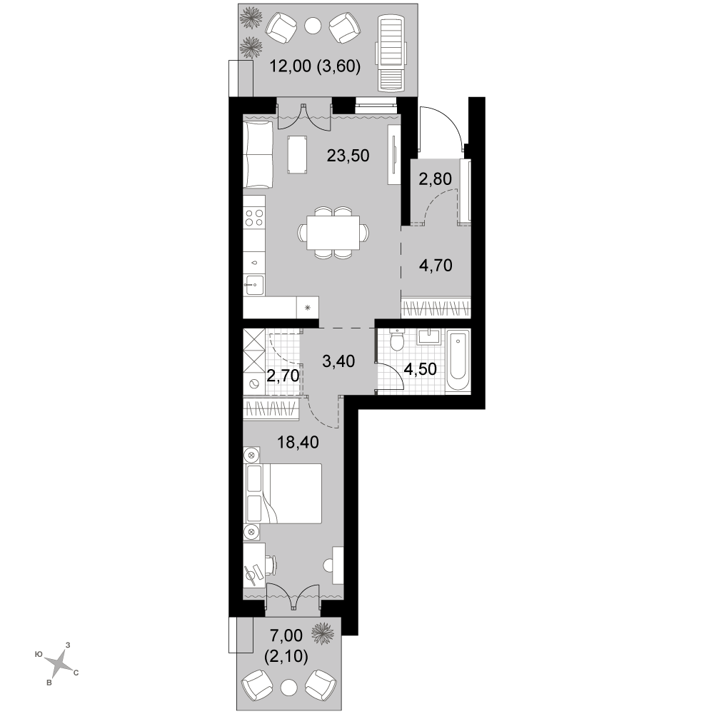 План таунхауса