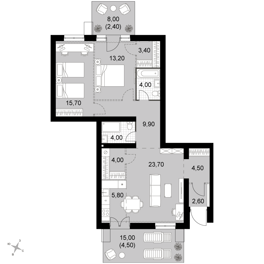 План таунхауса