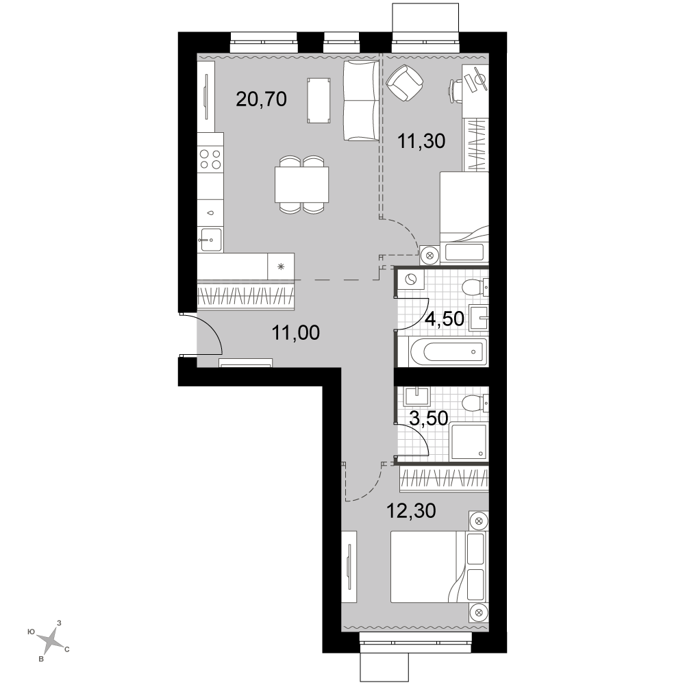 План таунхауса