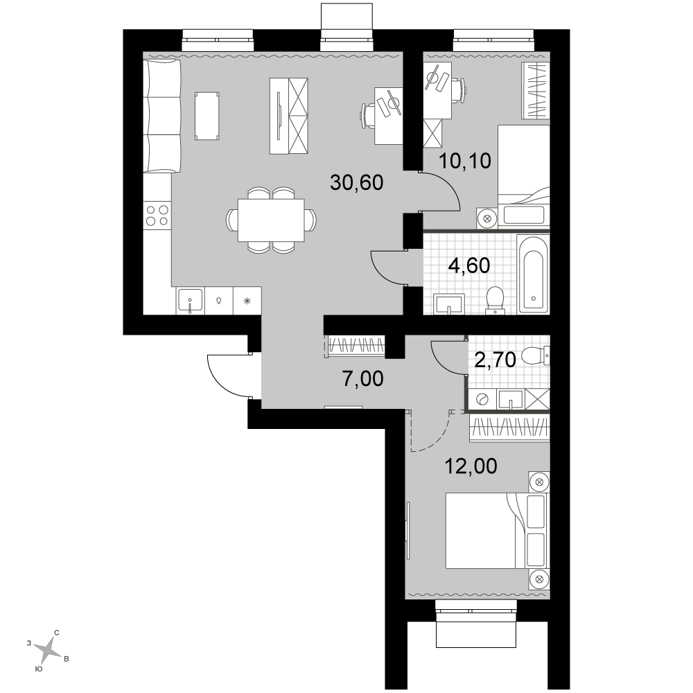 План таунхауса