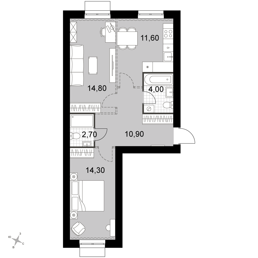 План таунхауса