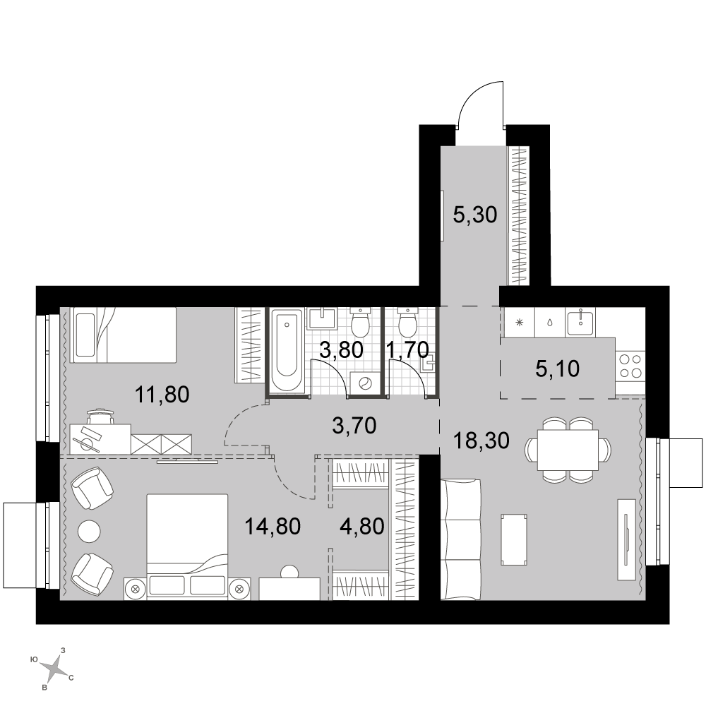 План таунхауса
