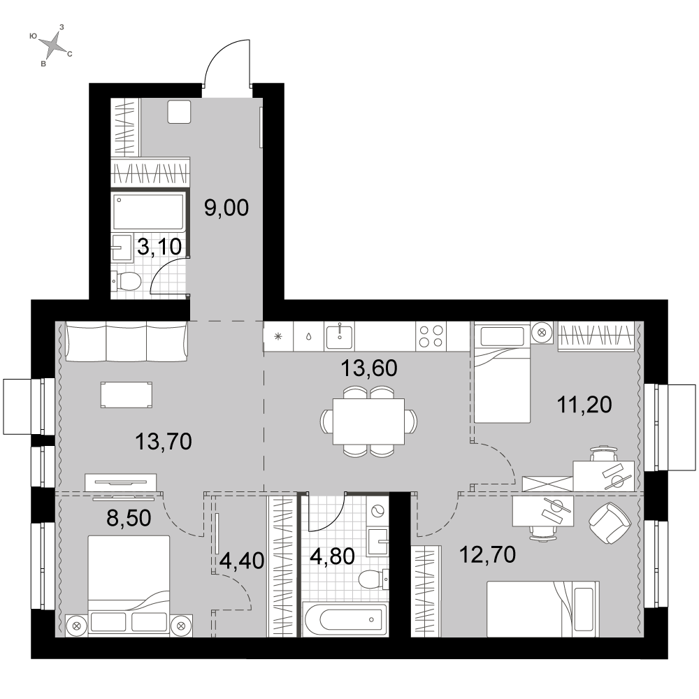 План таунхауса