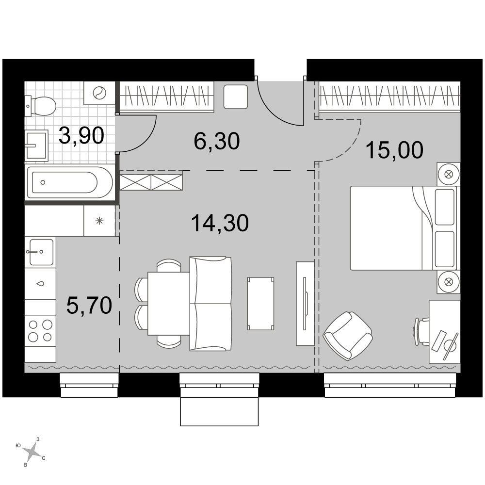 План таунхауса