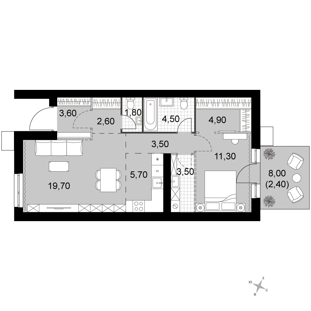 План таунхауса