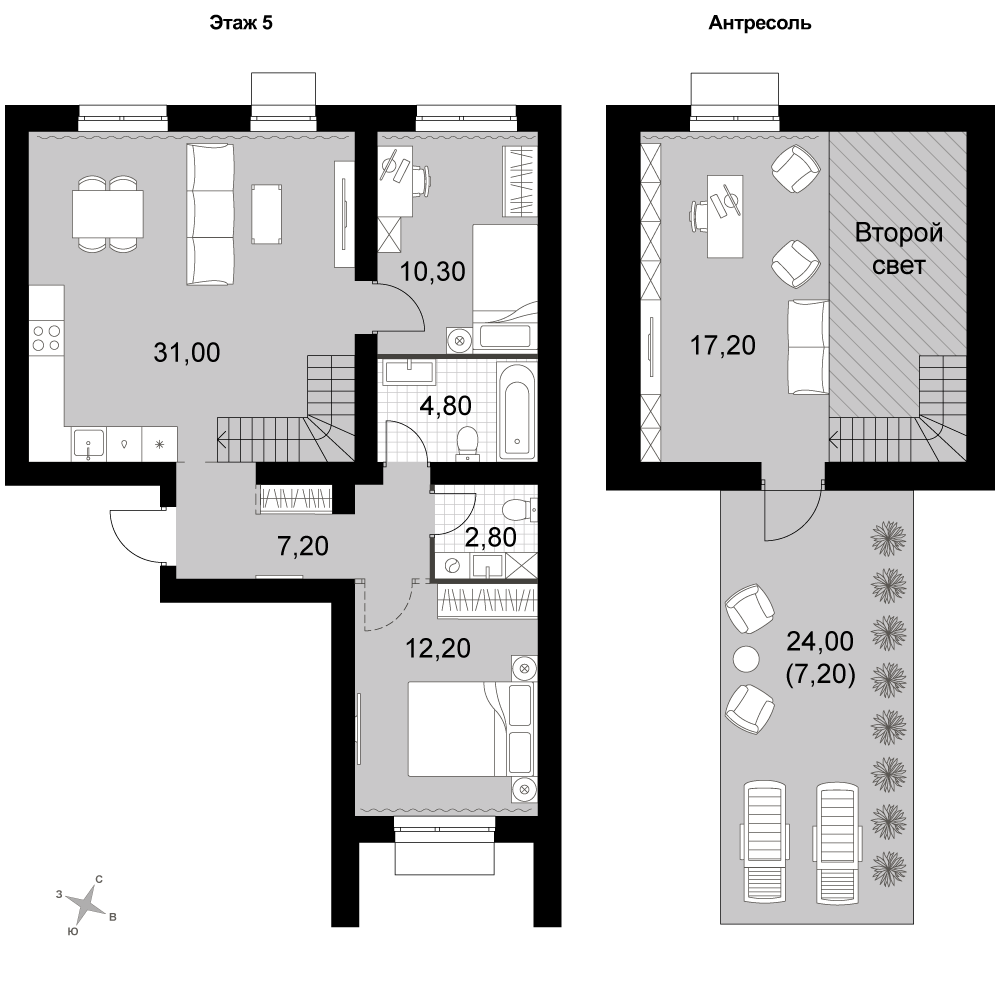 План таунхауса