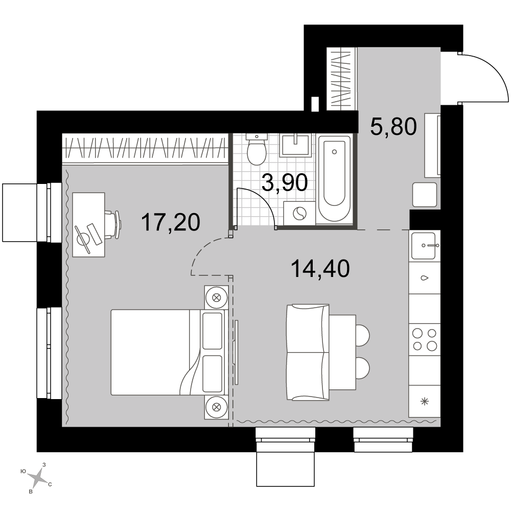 План таунхауса