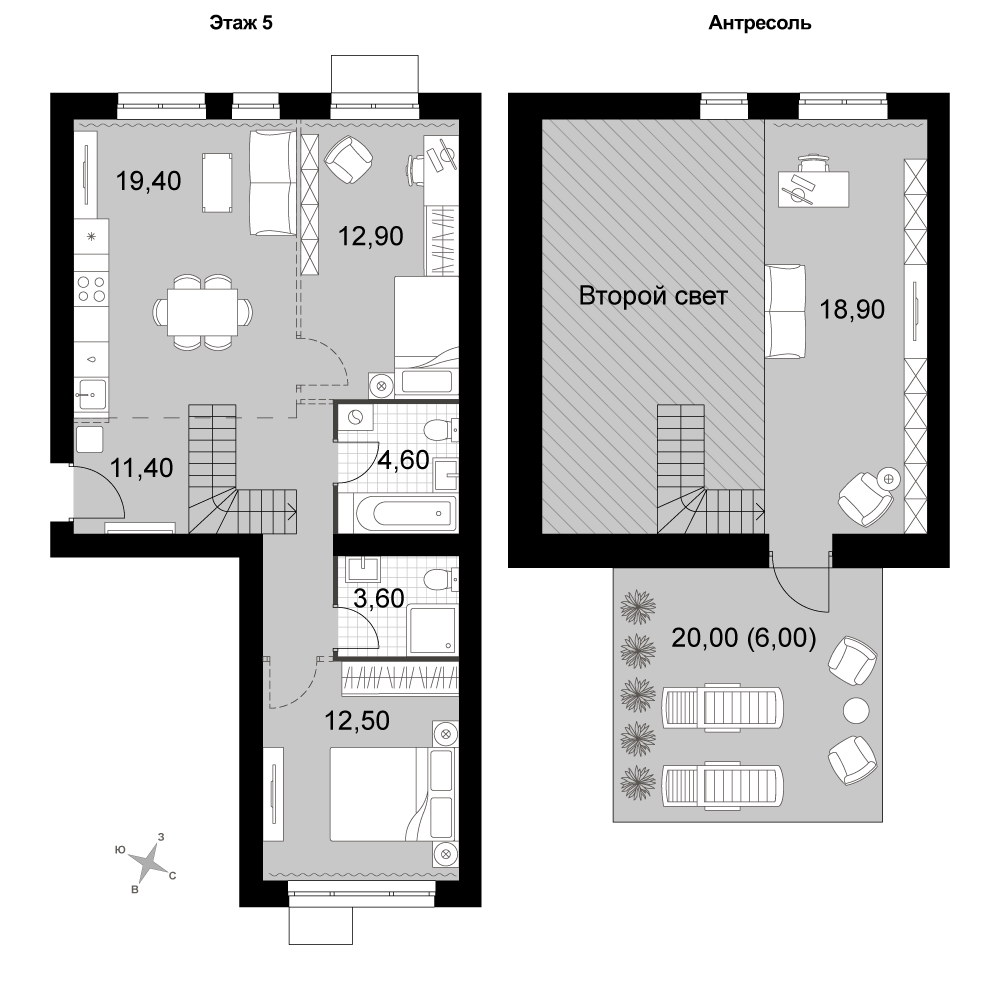 План таунхауса