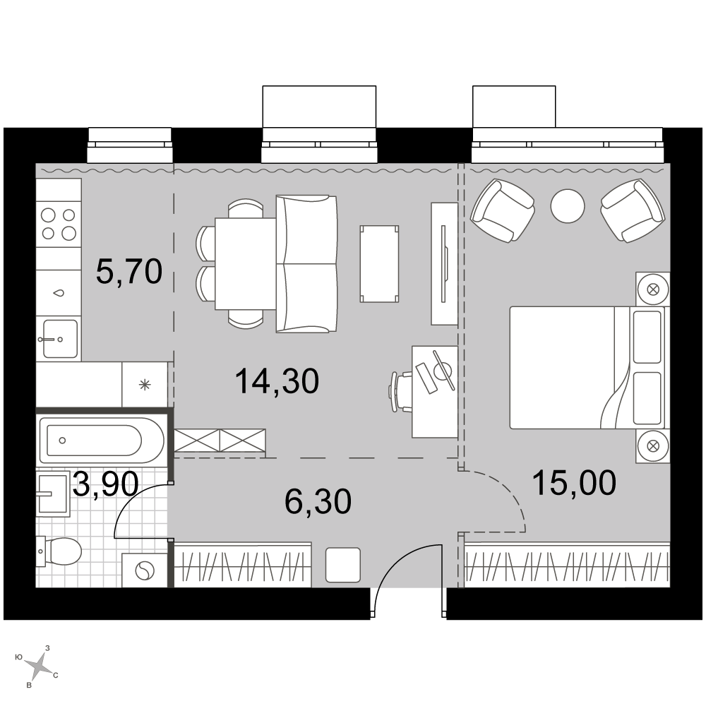 План таунхауса