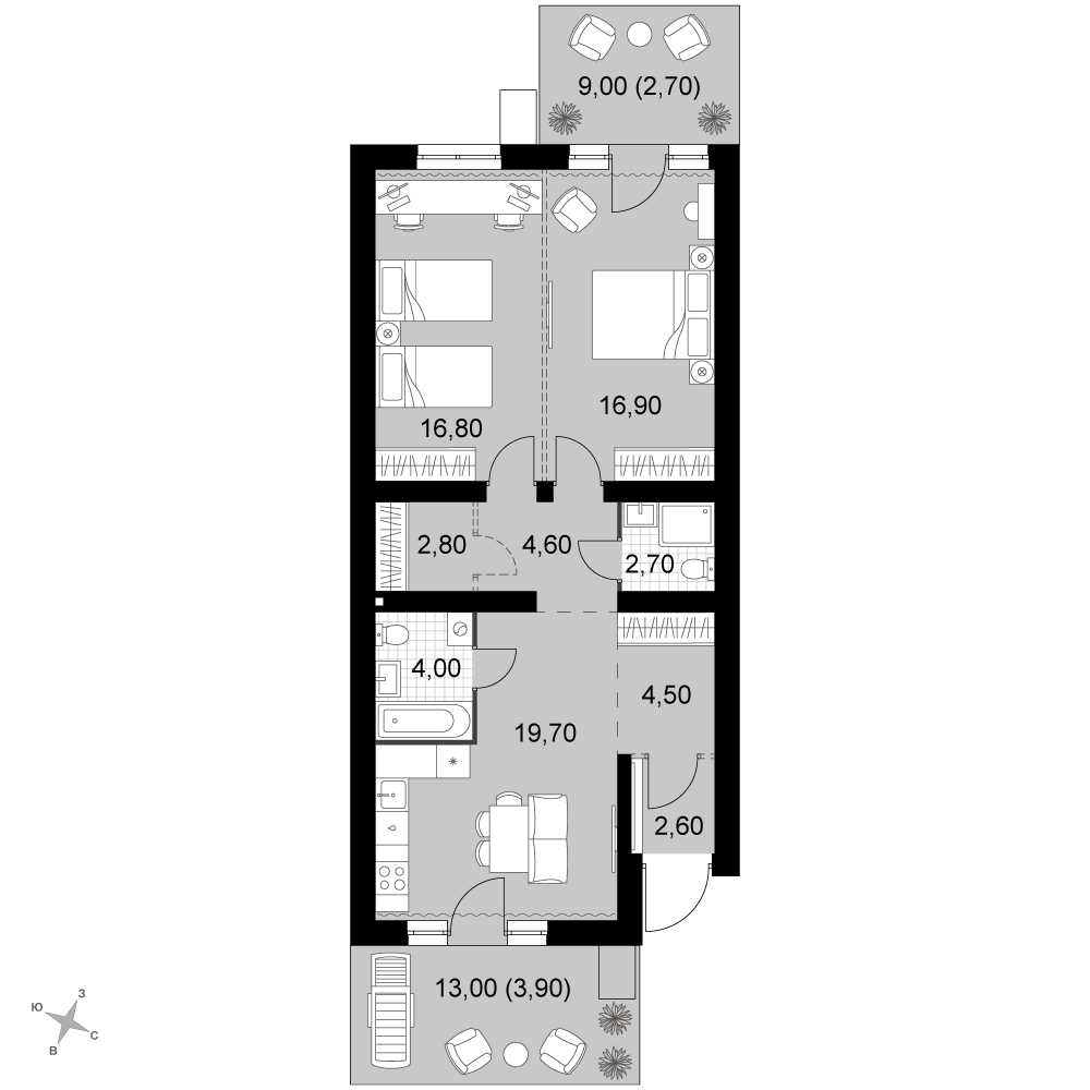 План таунхауса