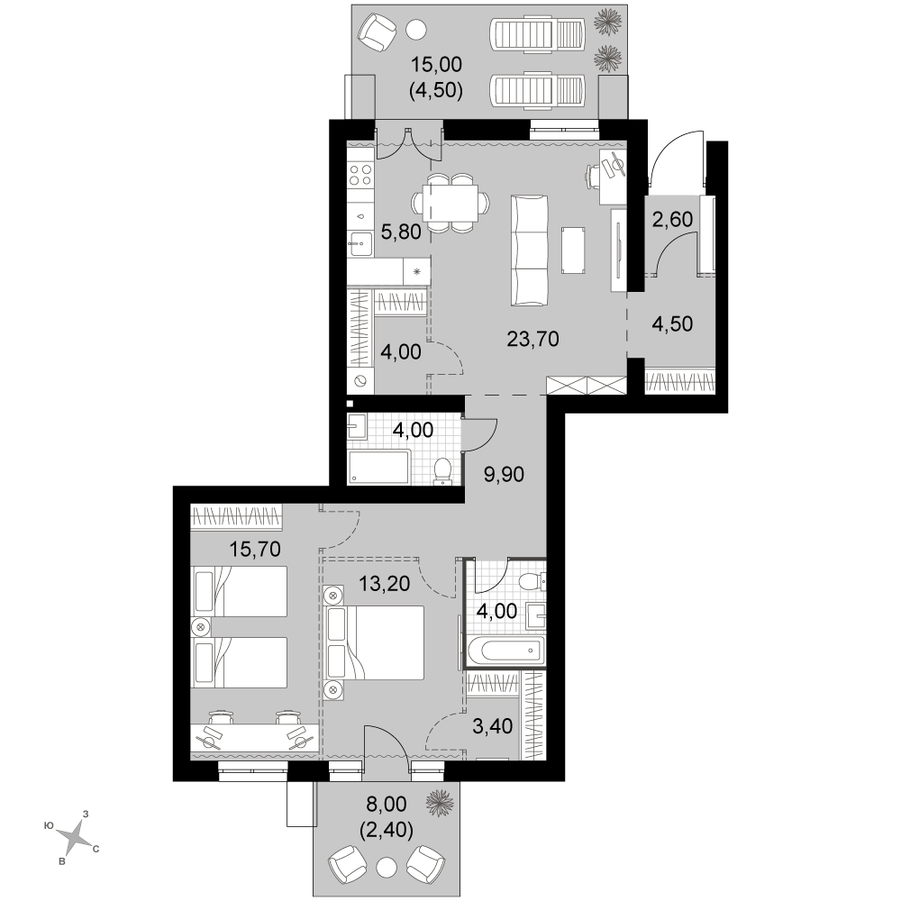 План таунхауса