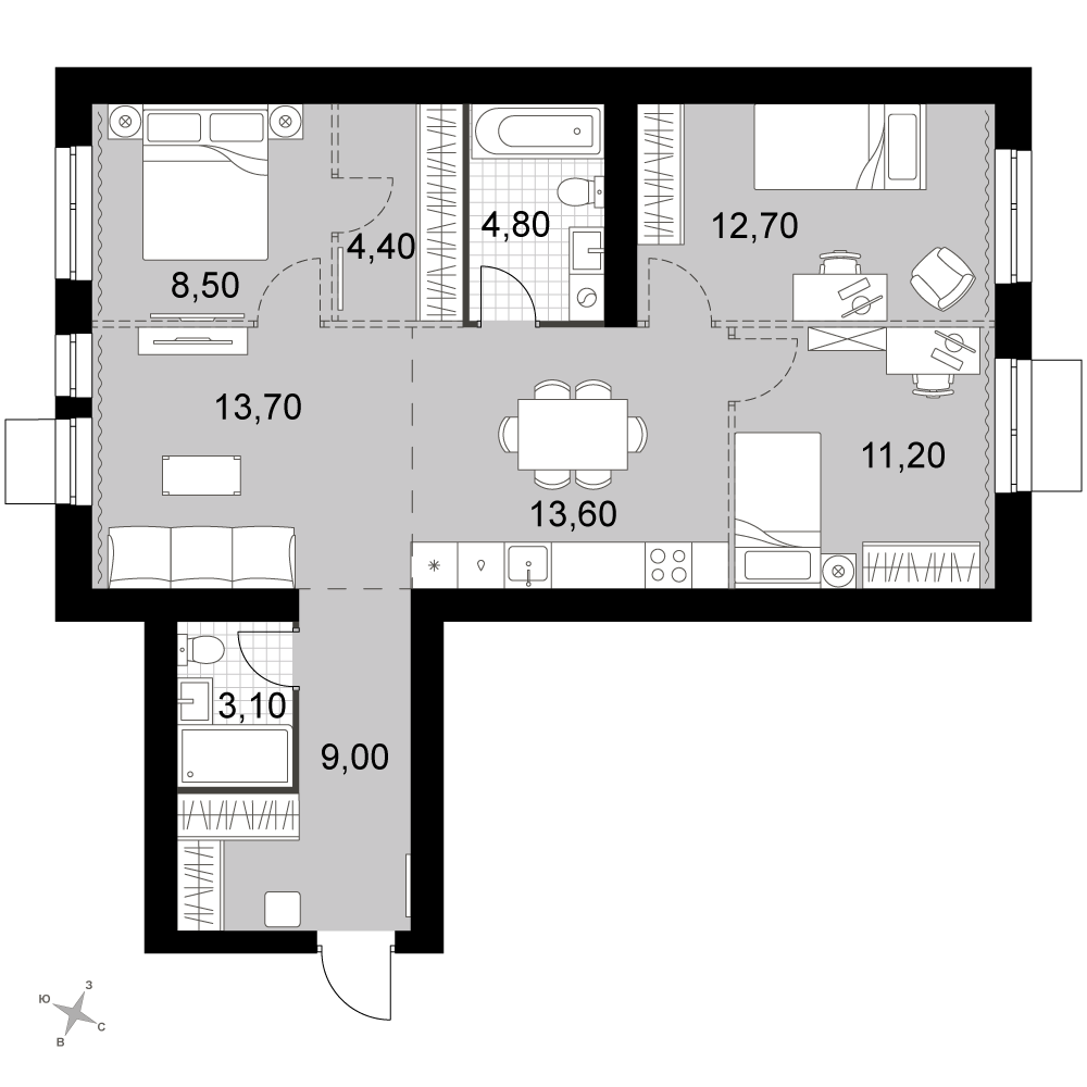 План таунхауса