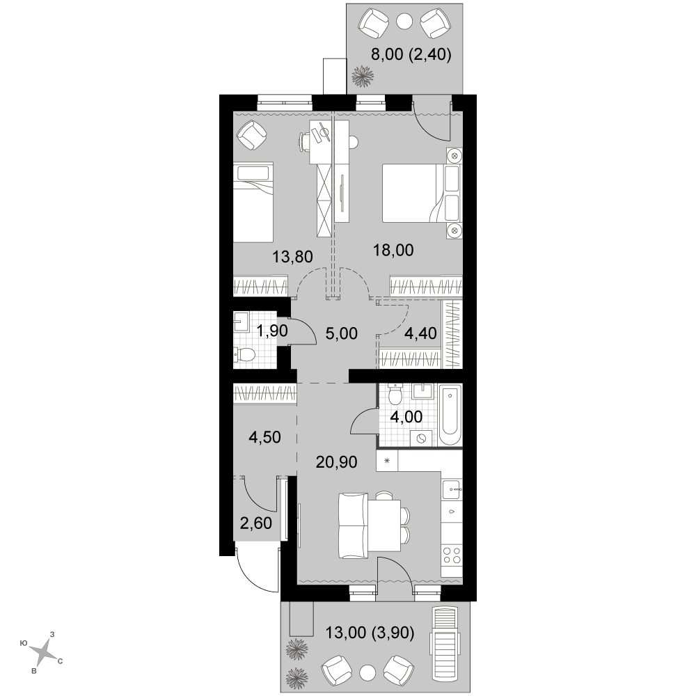 План таунхауса