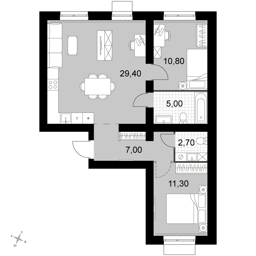 План таунхауса