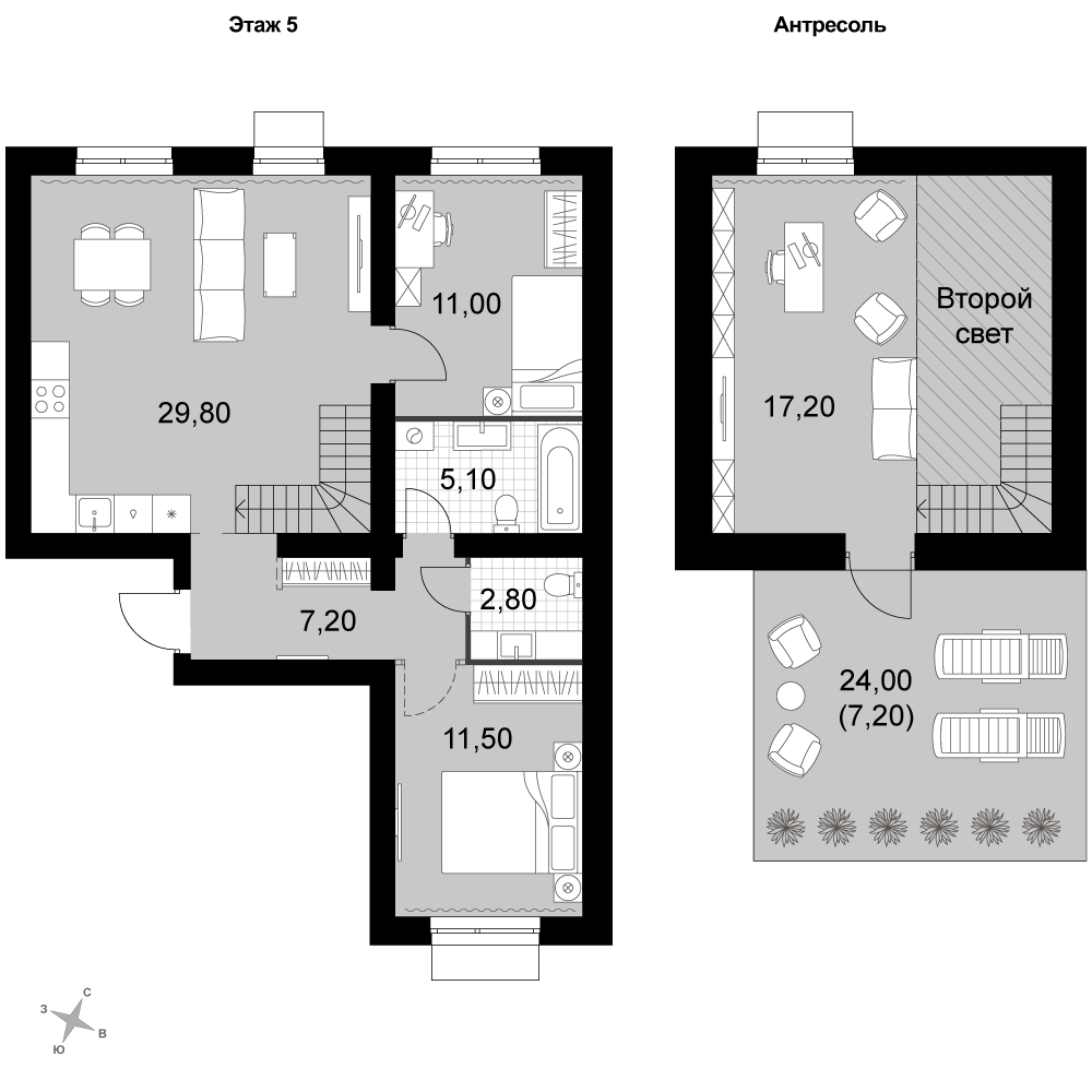 План таунхауса