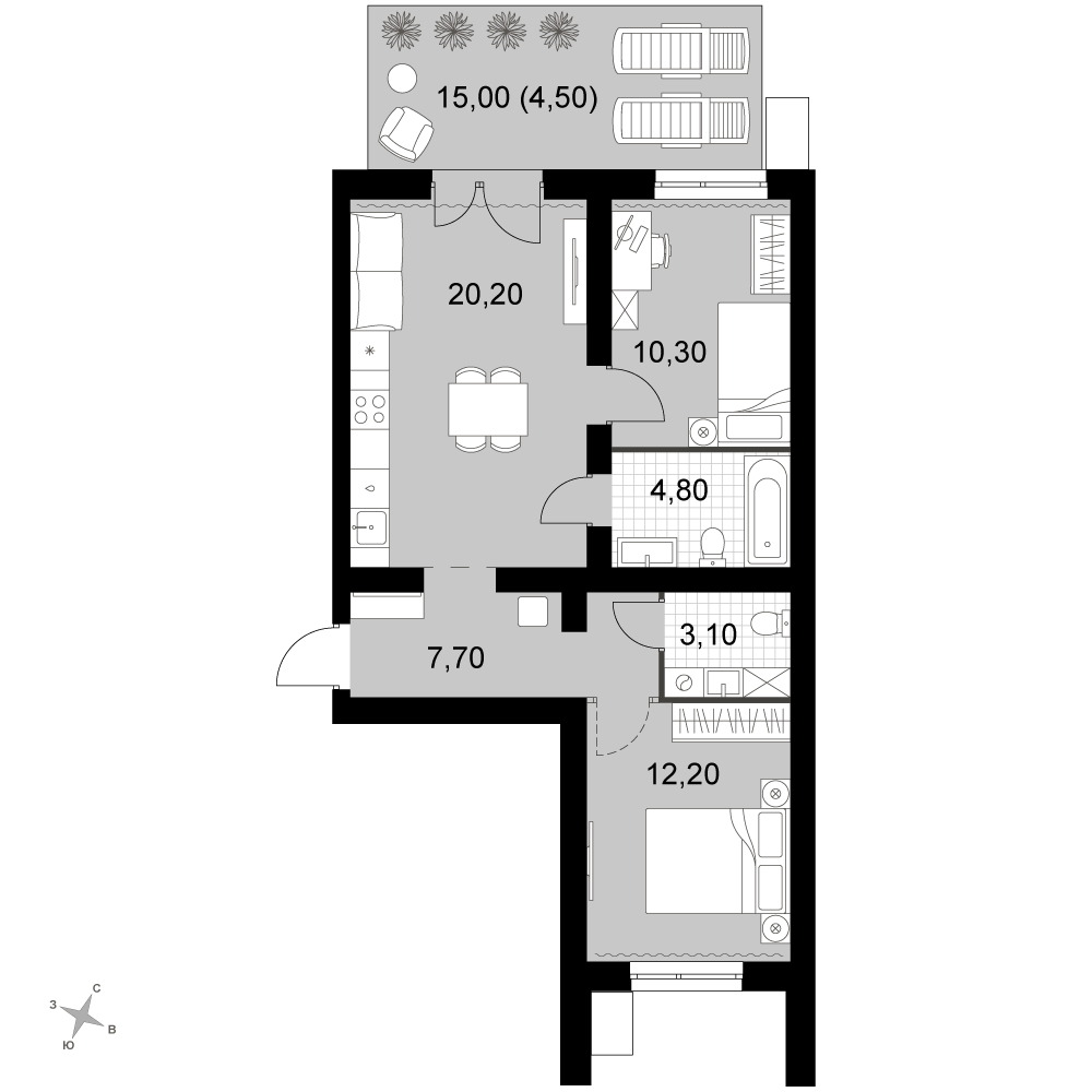 План таунхауса