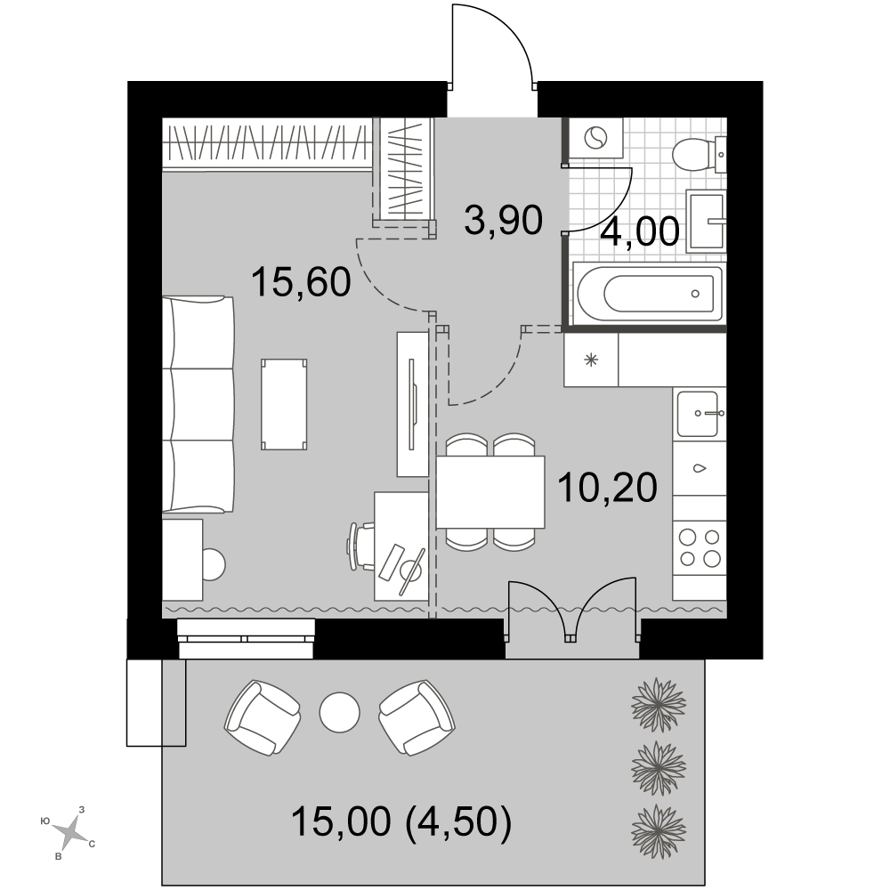 План таунхауса