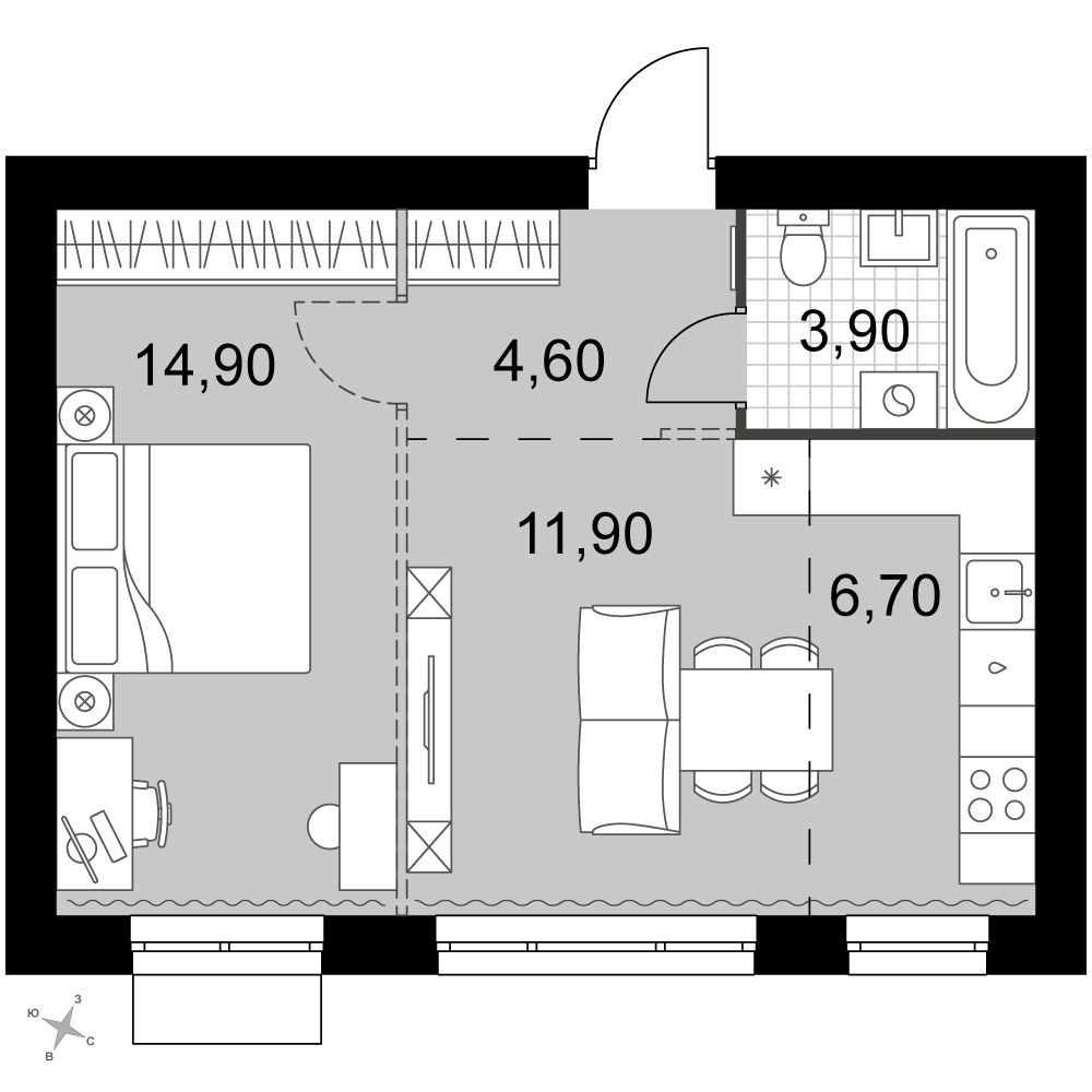 План таунхауса